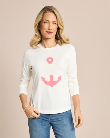 Produktabbildung für Shirt mit Ankerlogo