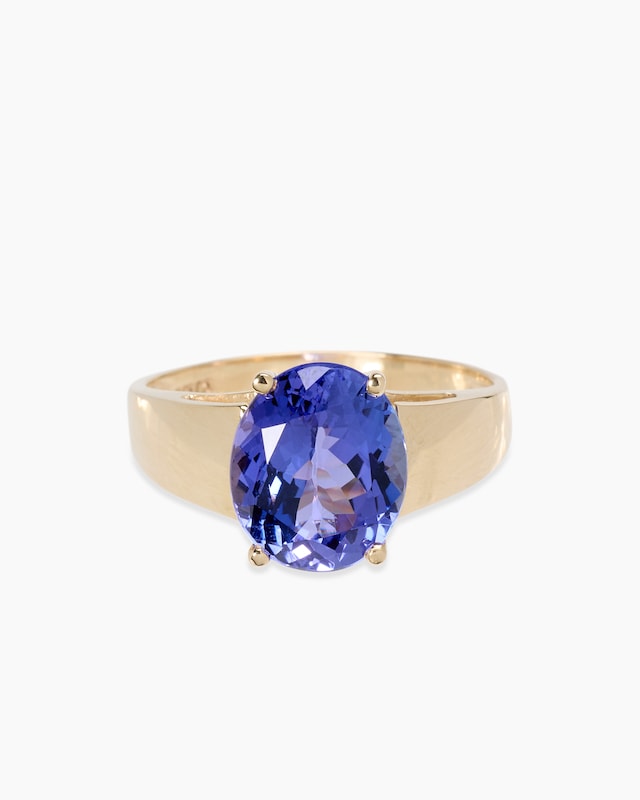 Ring mit Tansanit DeLuxe AAA+
