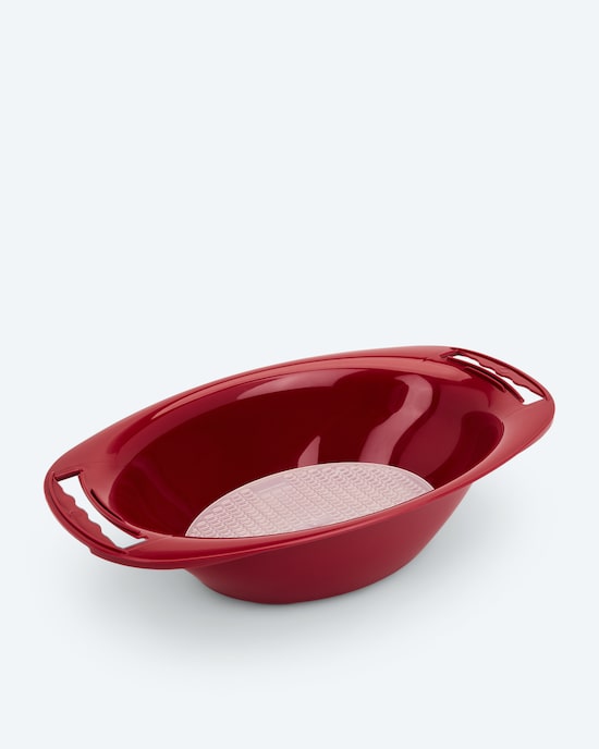Produktabbildung für Auffangschale oval mit Sieb