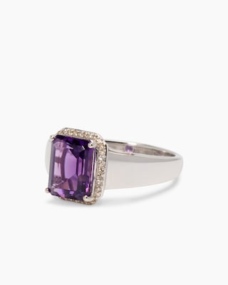 Produktabbildung 2 für Ring mit Amethyst & Diamanten