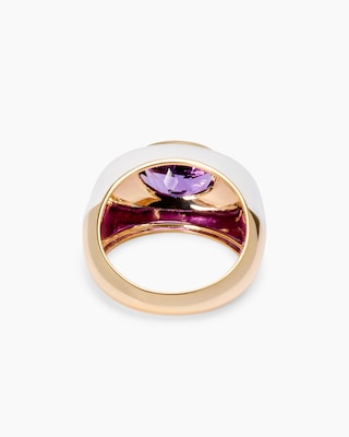Produktabbildung 4 für Ring mit Emaille-Lack und Amethyst