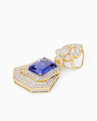 Produktabbildung 2 für Anhänger mit Tansanit AAAA + Zirkon