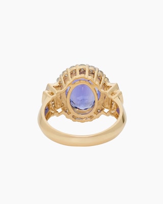 Produktabbildung 4 für Ring mit Tansanit AAAAA, Diamant & Brillant