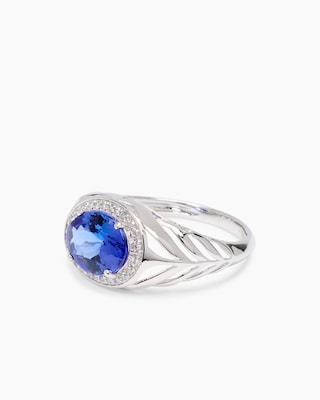 Produktabbildung 3 für Ring mit Tansanit AAAAA Blaues Gold von Afrika & Brillanten