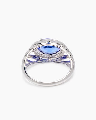 Produktabbildung 4 für Ring mit Tansanit AAAAA Blaues Gold von Afrika & Brillanten