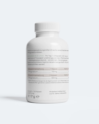 Produktabbildung 3 für M6 Synergy Magnesium, 120 Kps.