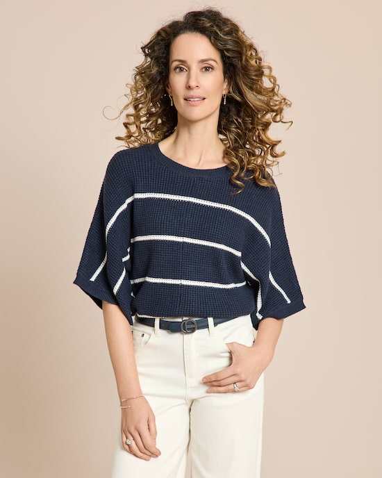 Produktabbildung für Oversize Pullover Waffelstrick