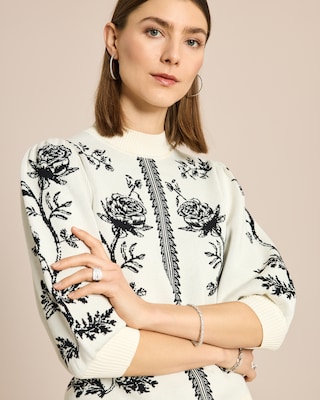 Produktabbildung 5 für Pullover mit Rosenjacquard Couture