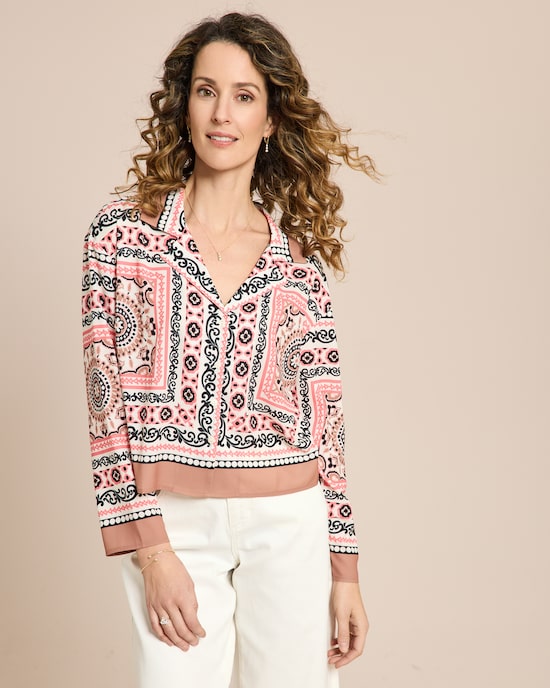 Produktabbildung für Bluse mit Reverskragen