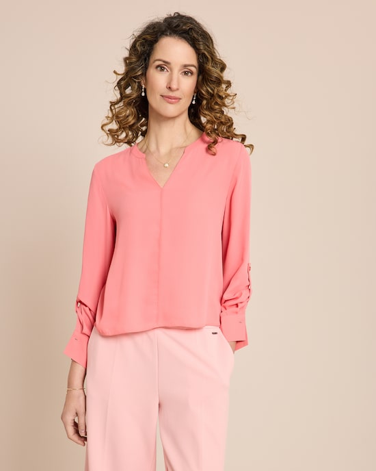 Produktabbildung für Bluse mit Ziernähten