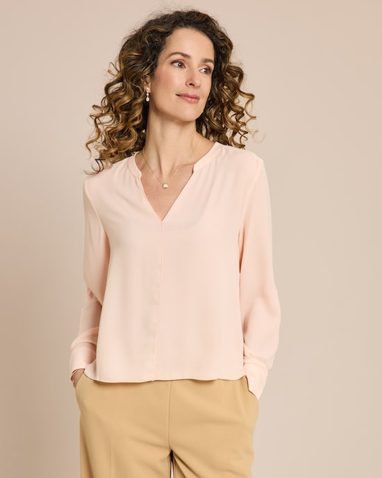 Produktabbildung für Bluse mit Ziernähten