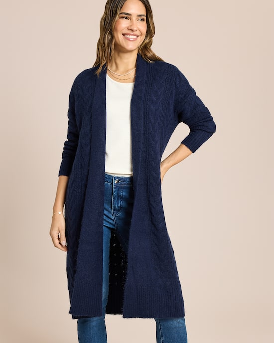 Produktabbildung für Cardigan mit Zopfstruktur