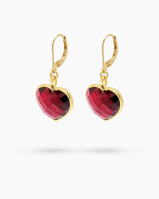 Produktabbildung für Herz-Ohrhänger mit Zirkonia