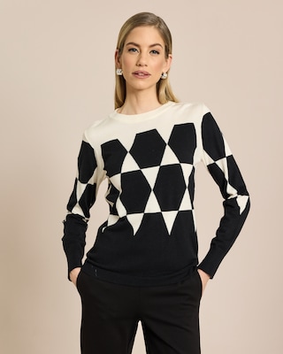 Produktabbildung 2 für Strickpullover mit Intarsia