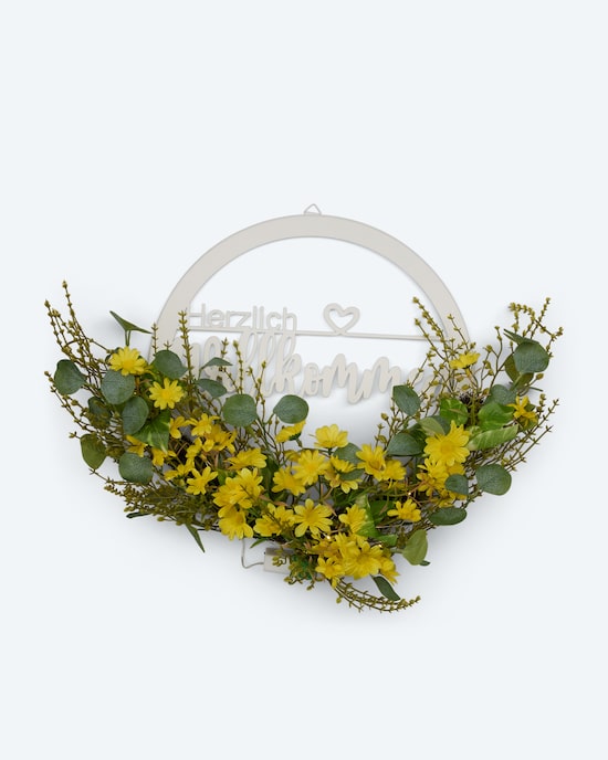 Produktabbildung für LED-Türkranz "Willkommen"