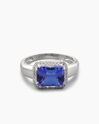 Produktabbildung 2 für Ring mit Tansanit AAAAA & Brillanten