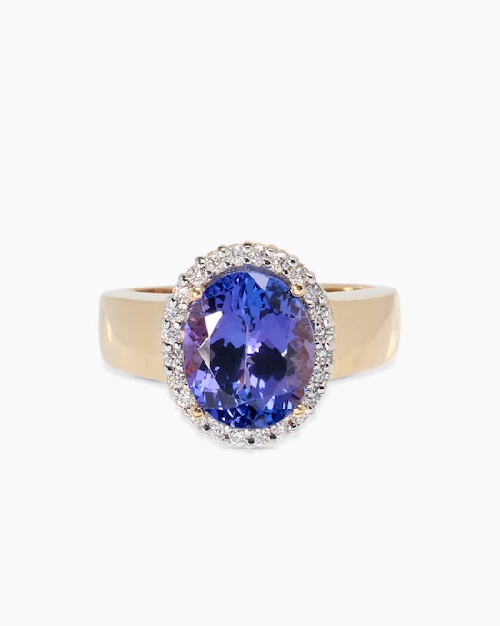 Produktabbildung für Ring mit Tansanit AAAAA und Brillant