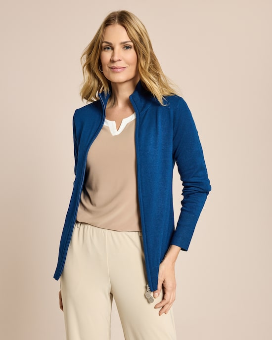 Produktabbildung für Cardigan mit Reißverschluss