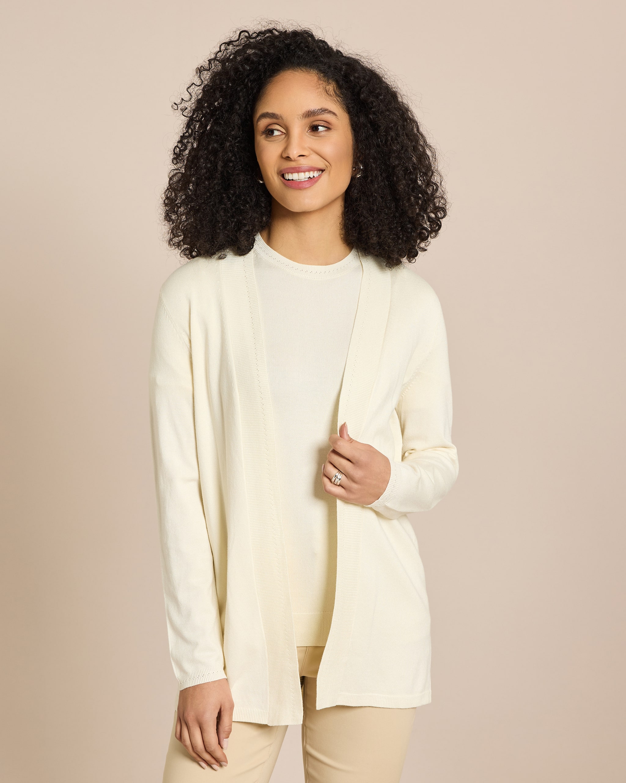 Produktabbildung für Cardigan 1/1-Arm mit Ajour-Rippe