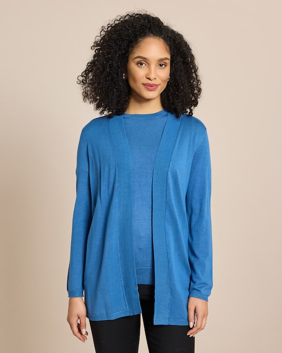 Produktabbildung für Cardigan 1/1-Arm mit Ajour-Rippe