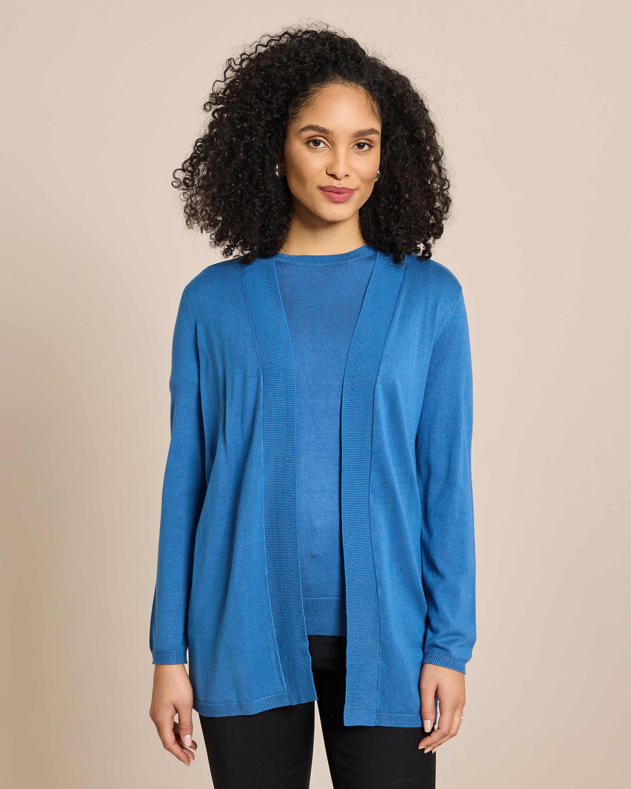 Produktabbildung für Cardigan 1/1-Arm mit Ajour-Rippe