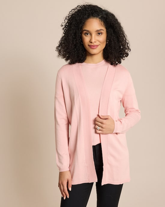 Produktabbildung für Cardigan 1/1-Arm mit Ajour-Rippe