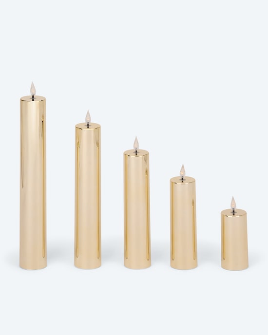 Produktabbildung für XXL LED-Kerzen "Shiny", 5tlg.