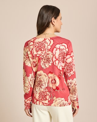 Produktabbildung 4 für Pullover Blumendruck mit Strass