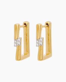 Produktabbildung für Brillant-Creolen, ca. 0,05 ct