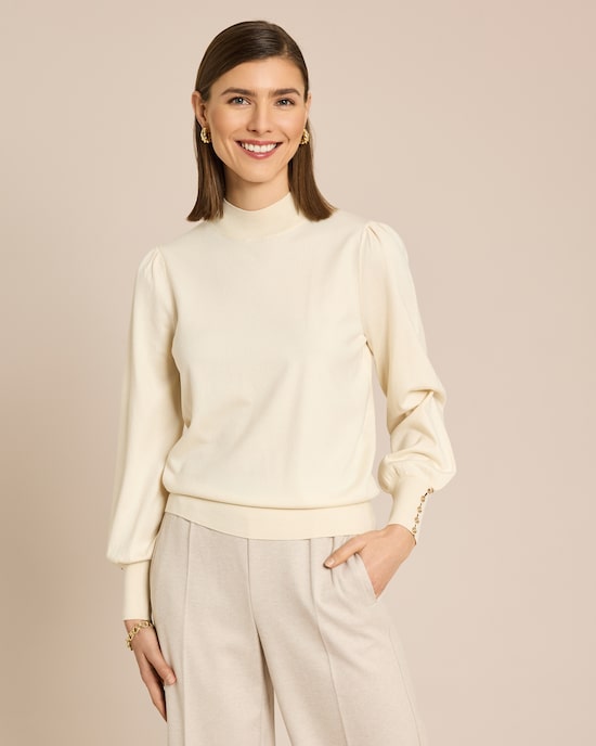 Produktabbildung für Pullover mit Knöpfen