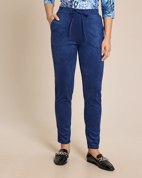 Produktabbildung für Relaxed Hose in Veloursleder-Optik