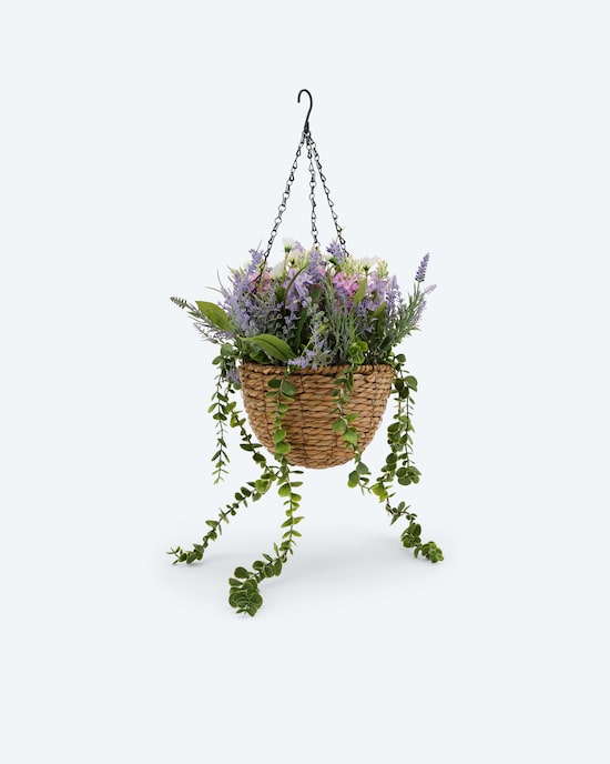 Produktabbildung für LED-Blumenkorb zum Aufhängen