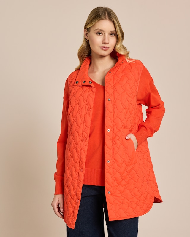 Leicht-Steppweste Lang