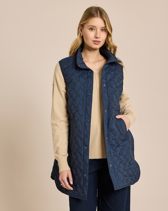 Produktabbildung für Leicht-Steppweste Lang