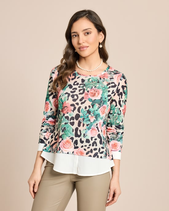 Produktabbildung für Pullover mit Blusendetail