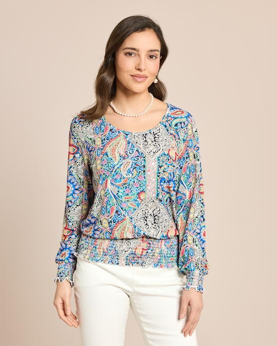 Produktabbildung für Shirt mit Paisleydruck