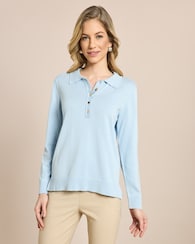 Produktabbildung für Polo-Pullover Supima Cotton