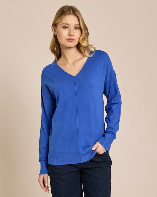 Produktabbildung für Pullover mit V-Ausschnitt