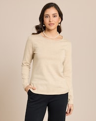 Produktabbildung für Pullover mit abgerundetem Saum