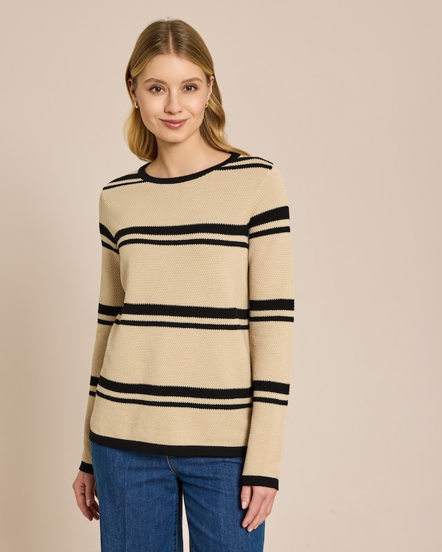 Pullover feiner Noppenstrick