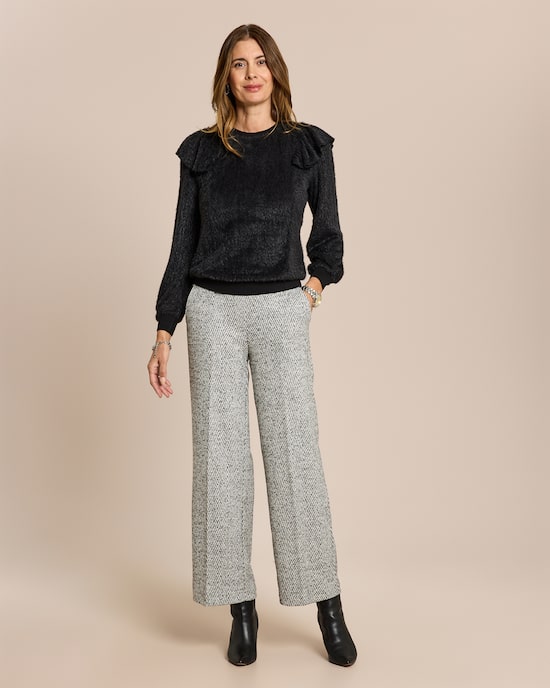 Produktabbildung für Hose in Wolloptik mit Fischgrat