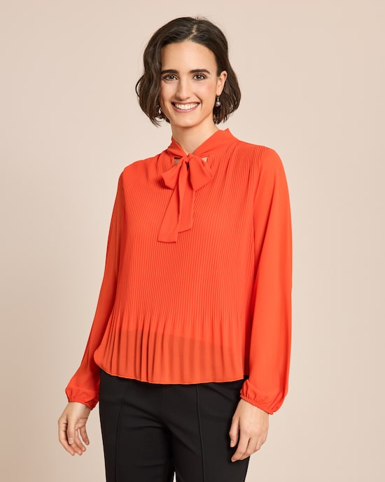 Produktabbildung für Schluppenbluse mit Plissee