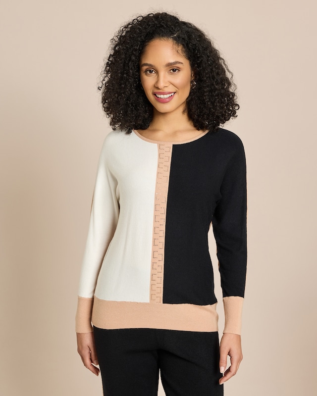 Pullover mit Fledermaus-Ärmel