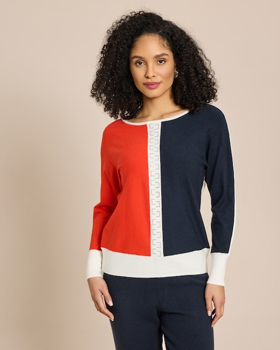 Produktabbildung für Pullover mit Fledermaus-Ärmel