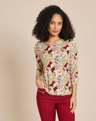 Produktabbildung für Shirt Blätterdruck mit Animal-Optik