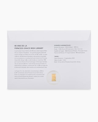 Produktabbildung 2 für 1/200 Oz Goldbarrenbrief Monaco 2024