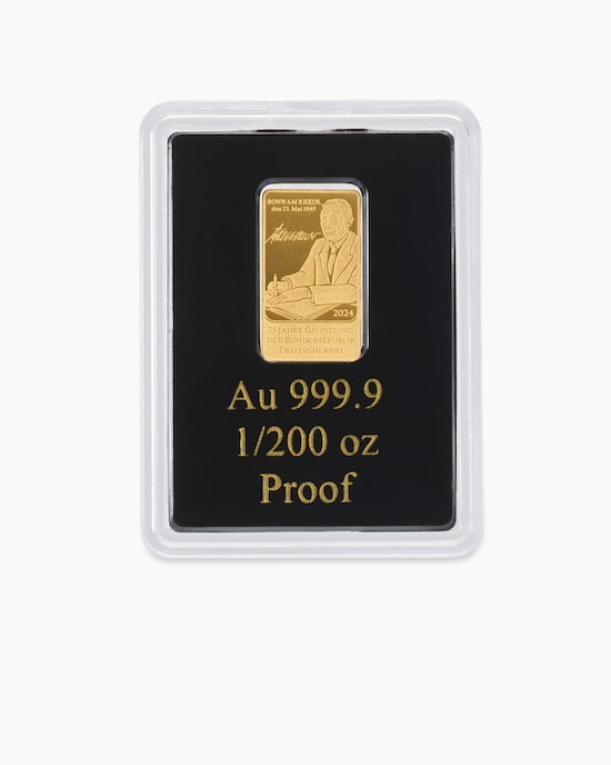 Produktabbildung für Goldmünzbarren: 75 Jahre BRD