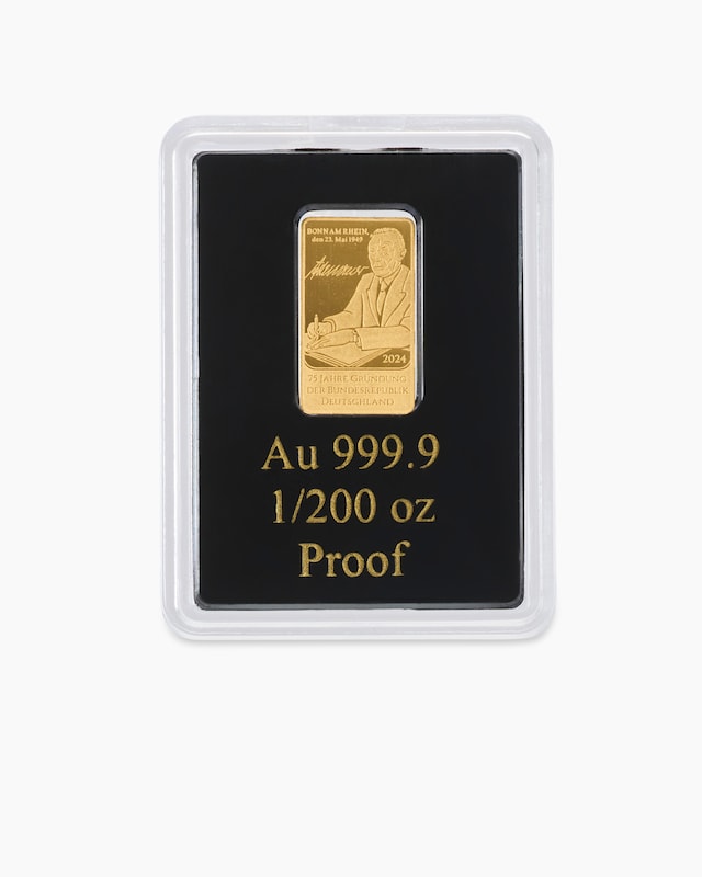 Goldmünzbarren: 75 Jahre BRD
