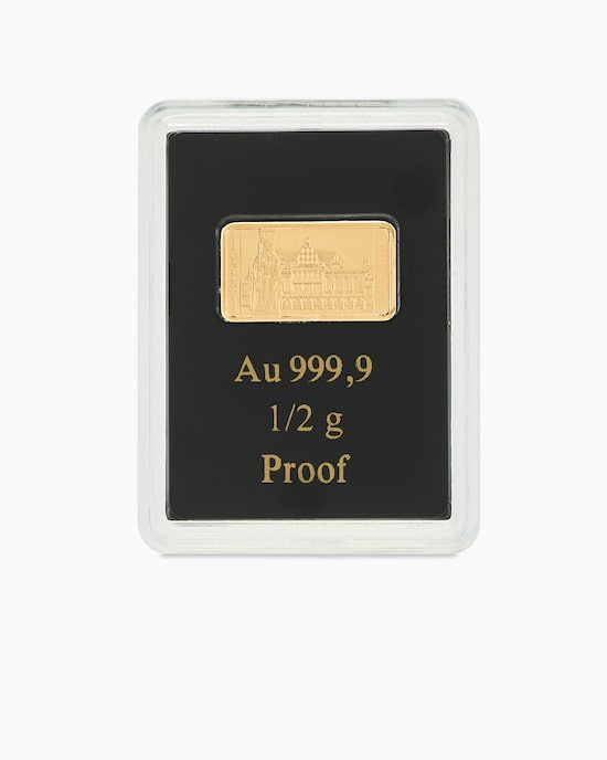 Produktabbildung für Goldmünzbarren Bremen Rathaus/Roland