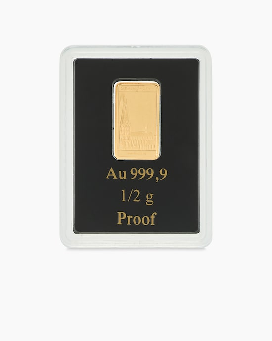 Produktabbildung für Goldmünzbarren SH Marienkirche Lübeck